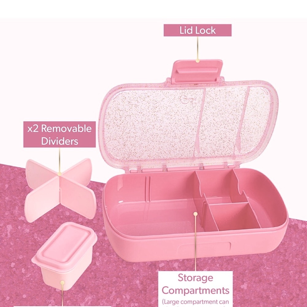 Pink glitter snack Box - Picture 3 of 16